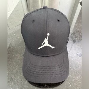 Jordan Black Cap with White Logo